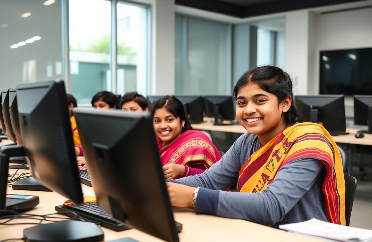 Students learning